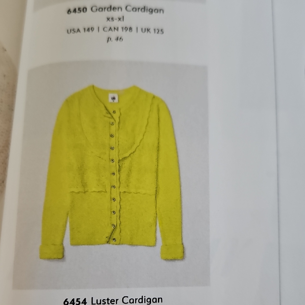 CAbi Yellow Knit Cardigan Sweater